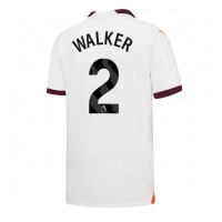 Camiseta Manchester City Kyle Walker #2 Segunda Equipación Replica 2023-24 mangas cortas